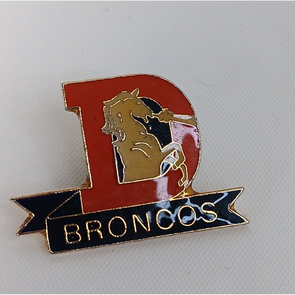 Team NFL Touchdown Danglers Earrings Mini Denver Broncos Helmets & Tac Pin Lot - Picture 6 of 11